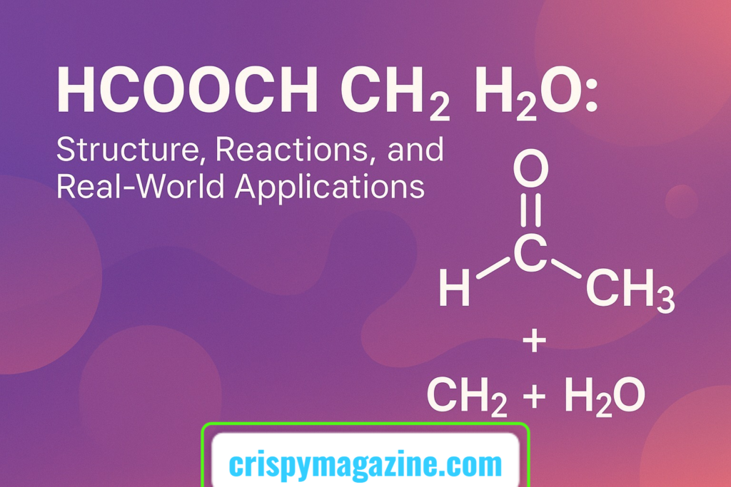 HCOOCH CH₂ and H₂O